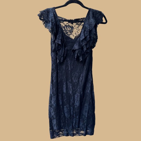 ANGEL EYE BLACK LACE DRESS - PRICE DROPPED! - Picture 2 of 3